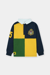 Kids Colorblock Rugby Polo Shirt