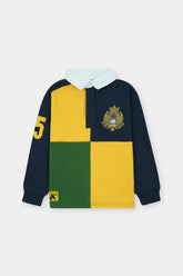Kids Colorblock Rugby Polo Shirt