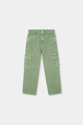 Kids' Light Green Utility Cargo Pants