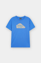 Sky Blue Graphic Tee with “Big Smiles LA Vibes” Print