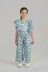 Digital Printed Lawn Jumpsuit (water melon)