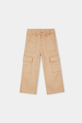 Kids' Beige Cargo Pants