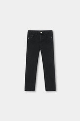 Heart Detail Black Skinny Jeans For Girls