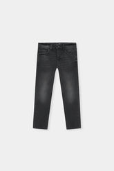 Charcoal Black Slim Jeans For Boys