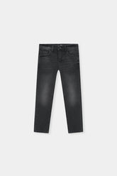 Charcoal Black Slim Jeans For Boys