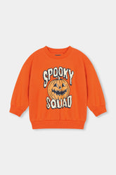 Drop Shoulder "Spooky Squad Halloween Pumpkin Sweatshirt"