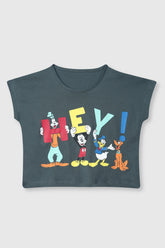 Girls Short Length Soft Cotton Printed T Shirt