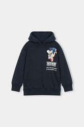 Navy Blue Sonic the Hedgehog Graphic Hoodie