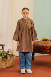 Mini Bahar - Girls Embroidered Kurti