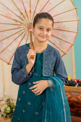 Aqua Blossom Ensemble - 4 Piece Suit