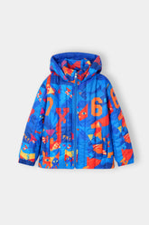 Colorful Hooded Boys’ Winter Puffer Jacket