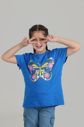 Butterfly printed T shirt