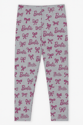 Girl soft cotton barbie lycra tights gray