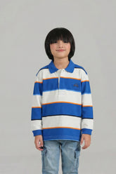 Polo Stripe Tee with Side Car Logo