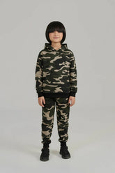 Boys Camouflage Hoodie and Jogger Set