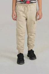 beige cargo trouser for kids