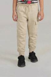 beige cargo trouser for kids