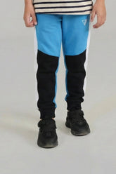 Colorblock Jogger Trouser Blue,Black,White