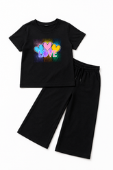 Girls’ LOVE Black Co-Ord Set