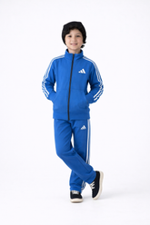 Kids Adidas Blue Tracksuit – Unisex Full Zip Sportswear Set