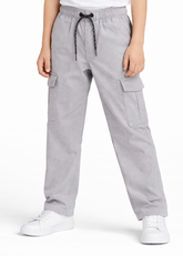 Kids Grey Cargo Pants