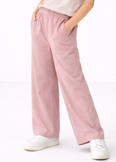 Kids Wide-Leg Pink Pants
