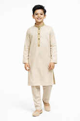 Classic Cream Boys Kurta Pajama