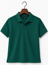 Kids Premium Emerald Green Polo Shirt | Classic Everyday Essential