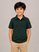 Kids Dark Green Polo Shirt – Classic Everyday Comfort