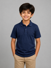 Kids Navy Blue Polo Shirt – Classic Casual Wear