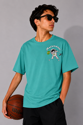 sage green astronaud t shirt