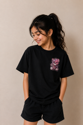 Midnight Bear Graphic Tee – Black