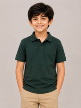 Kids Dark Green Polo Shirt – Classic Everyday Comfort