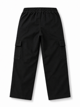 6 Pocket Black Cargo Pants – Kids