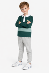 Classic Stripe Long Sleeve Polo