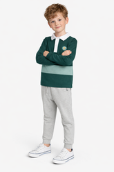 Classic Stripe Long Sleeve Polo