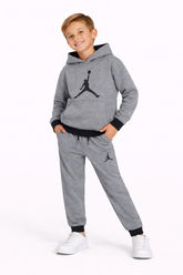 Boys Stylish Grey Jordan Hoodie and Joggers Set