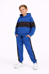Kids Fleece Blue Hoodie & Jogger Set