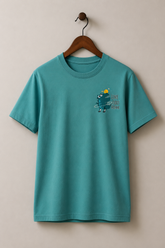 Dino-sage green shirt