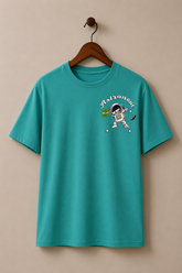 sage green astronaud t shirt