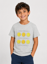 Embosed Smily T Shirt