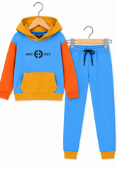Color Block Kids Hoodie Tracksuit