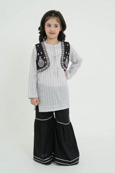 3 Pcs Shirt Koti with Gharara
