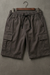 Kids Charcoal Cargo Shorts