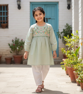 Mint Blossom Cotton Frock
