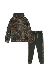 Boys Camouflage Hoodie & Jogger Set – Forest Print