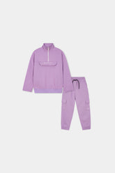 Boys Cozy Lilac Tracksuit Set: Stylish Comfort for Everyday Wear