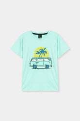 Tropical Van Graphic Kids T-Shirt