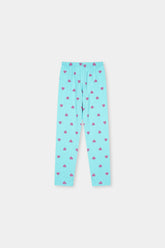 Girls Soft Cotton All over Heart Printes Lycra Tight