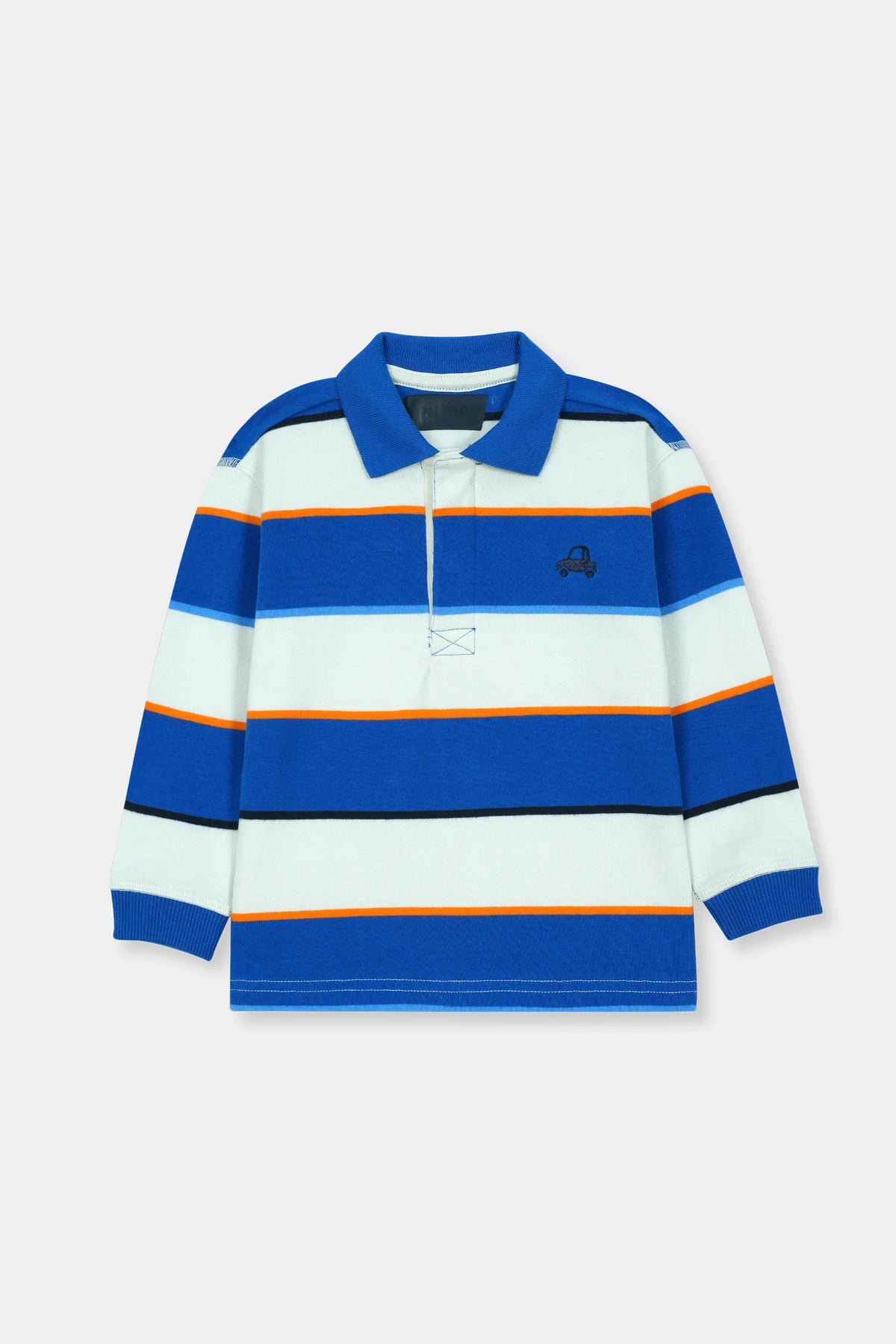 Polo Stripe Tee with Side Car Logo